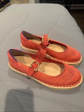 NWOB Rothy’s Knit Mary Jane Espadrille Flats in Starfish